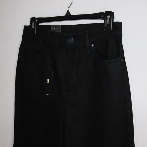 G- Star | Black Wide Leg High Rise Jeans Size 28 New - Picture 3 of 11
